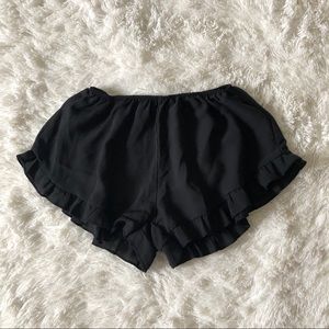 BRANDY MELVILLE Black Chiffon Vodi Shorts